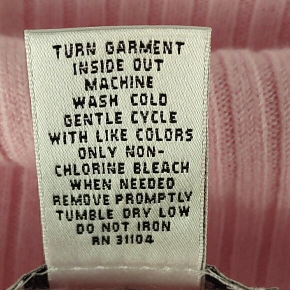 Kim Rogers Signature Womens Cowl Neck Pink Long Sleeve Sweater Size Medium - Picture 10 of 10